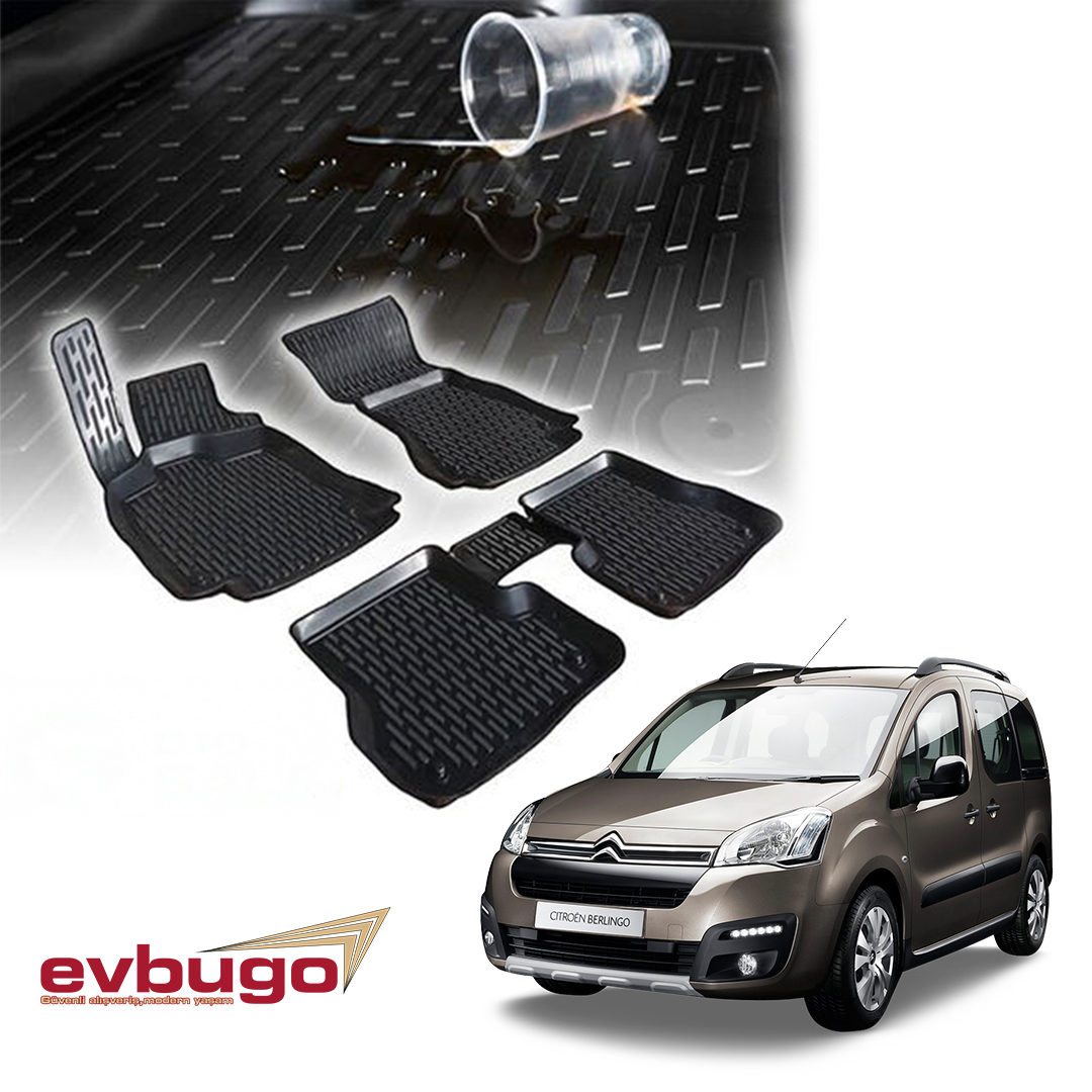 3D PASPAS SİYAH CITROEN BERLINGO 2019++